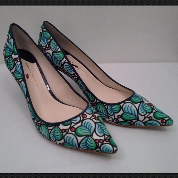 J.Crew Sophia Webster Printed Twill Pumps, US 5H - Picture 3 of 5